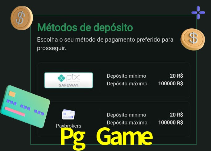 O cassino Pg Game oferece uma grande variedade de métodos de pagamento